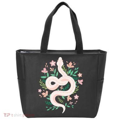 Snake Reptile Flowers Poisonous Python Cobra Animal Gift Tote Bag