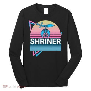 Shriner Retro Freemason Masonic Mystic Shrine Long Sleeve Shirt