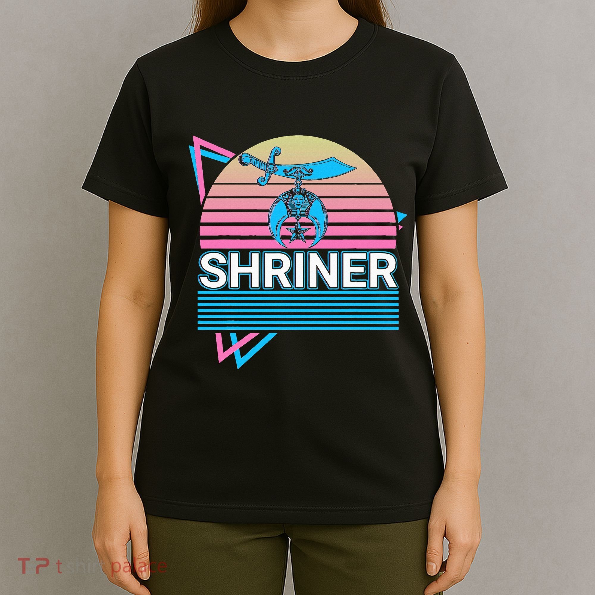 Shriner Retro Freemason Masonic Mystic Shrine T-Shirt