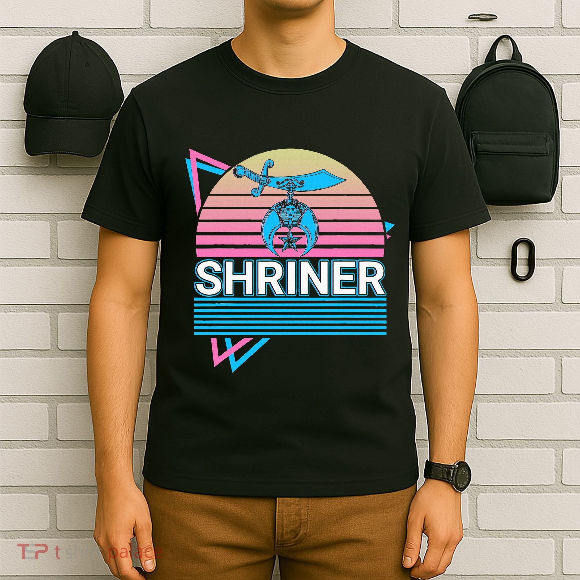 Shriner Retro Freemason Masonic Mystic Shrine T-Shirt