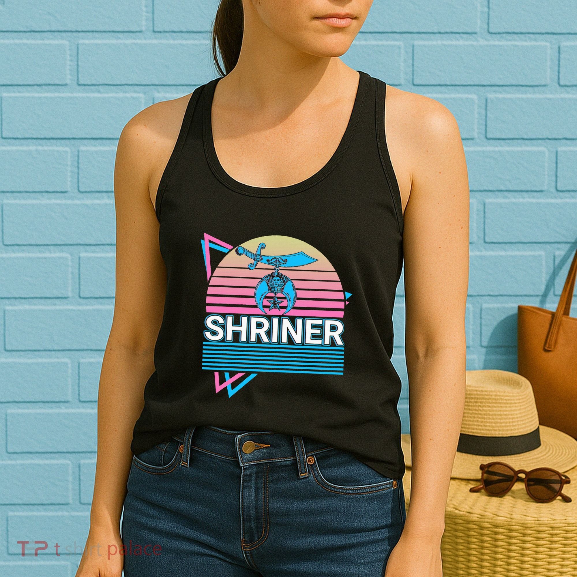 Shriner Retro Freemason Masonic Mystic Shrine Women's Tank Top