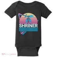 Shriner Retro Freemason Masonic Mystic Shrine Baby Bodysuit thumb 0
