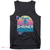 Shriner Retro Freemason Masonic Mystic Shrine Tank Top thumb 0