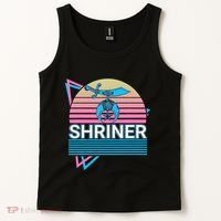 Shriner Retro Freemason Masonic Mystic Shrine Tank Top thumb 2