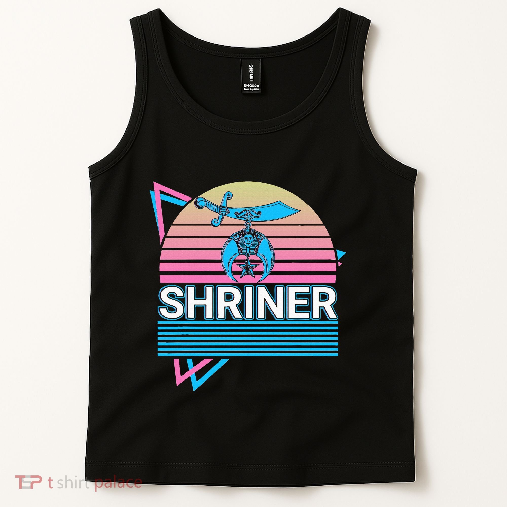 Shriner Retro Freemason Masonic Mystic Shrine Tank Top