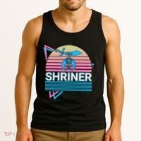 Shriner Retro Freemason Masonic Mystic Shrine Tank Top thumb 3