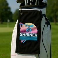 Shriner Retro Freemason Masonic Mystic Shrine Golf Towel thumb 2