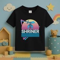 Shriner Retro Freemason Masonic Mystic Shrine Toddler T-Shirt thumb 3