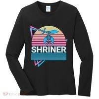 Shriner Retro Freemason Masonic Mystic Shrine Women's Long Sleeve Shirt thumb 0
