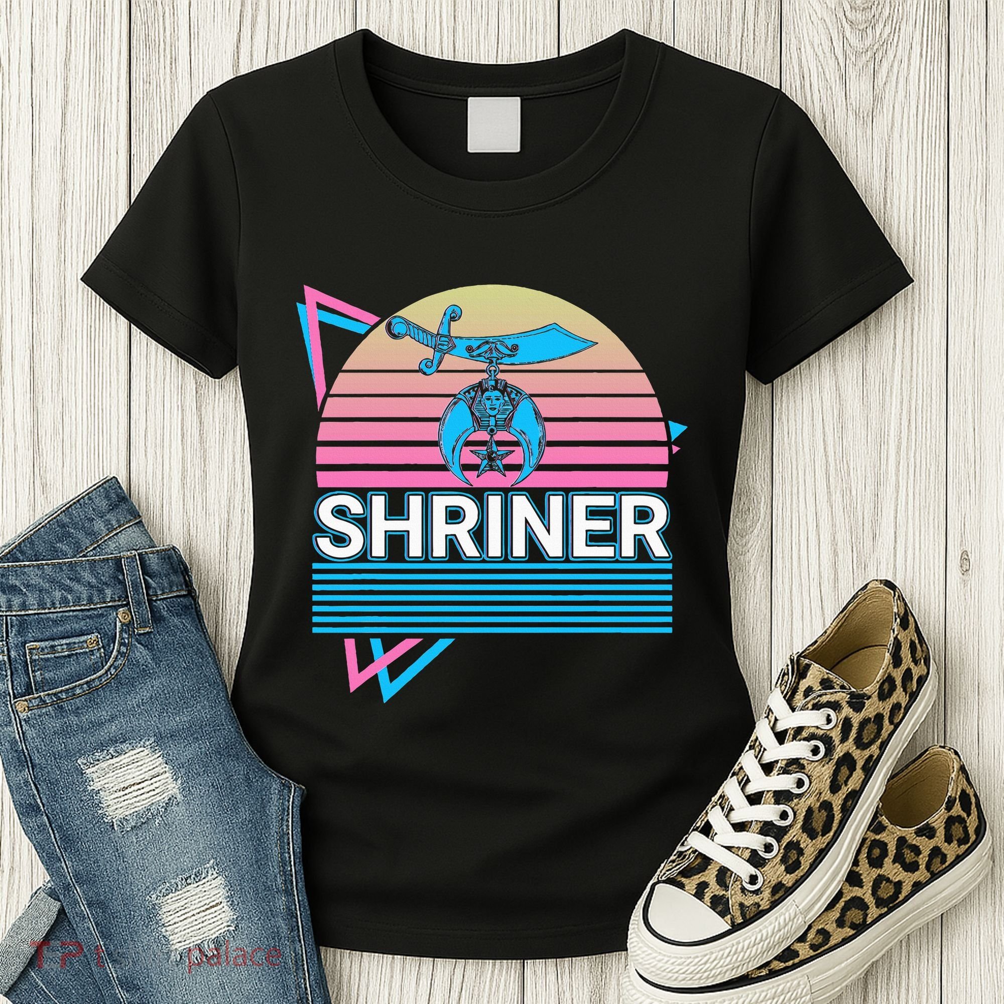 Shriner Retro Freemason Masonic Mystic Shrine Women's T-Shirt
