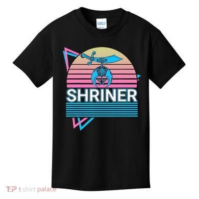 Shriner Retro Freemason Masonic Mystic Shrine Kids T-Shirt