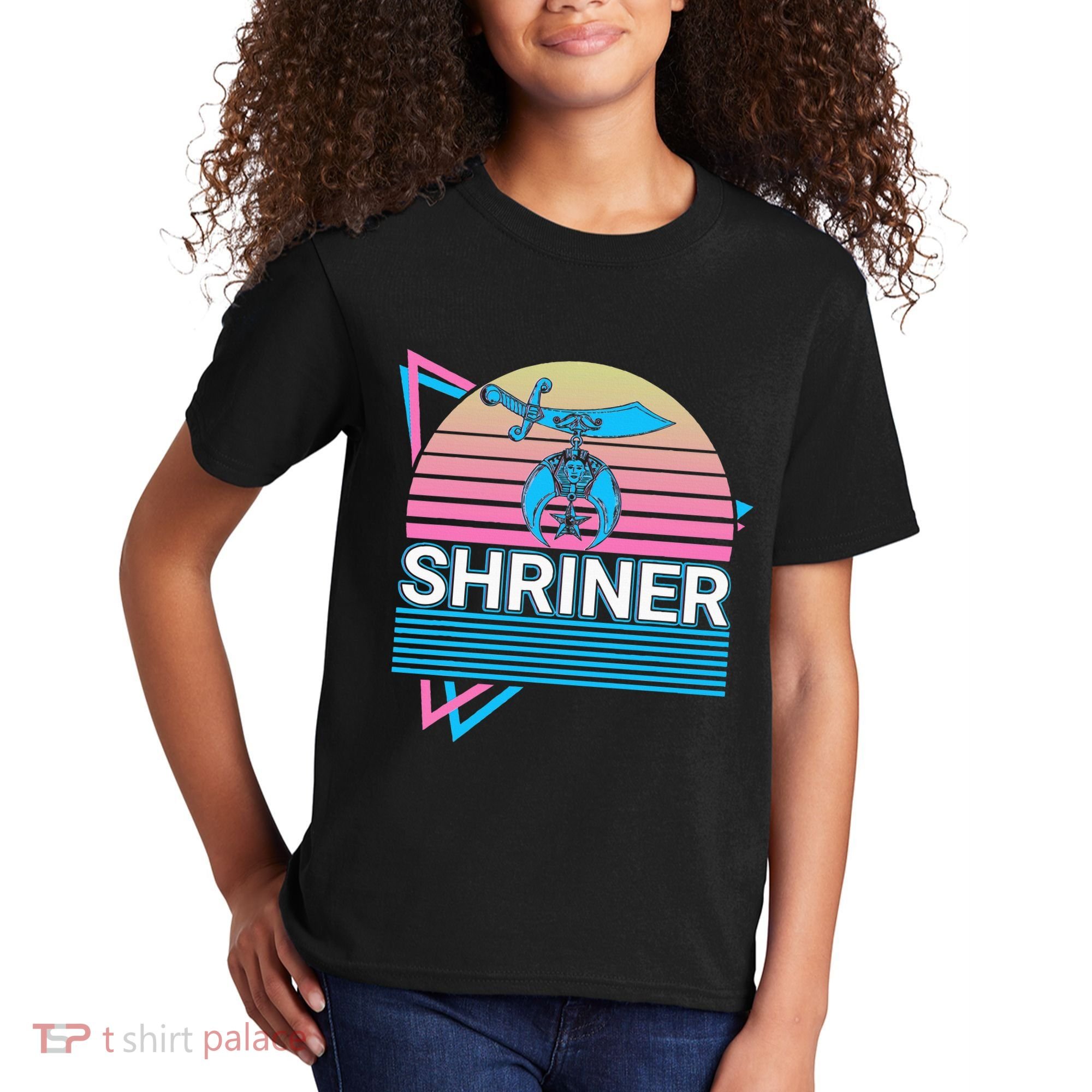 Shriner Retro Freemason Masonic Mystic Shrine Kids T-Shirt