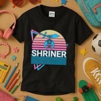 Shriner Retro Freemason Masonic Mystic Shrine Kids T-Shirt thumb 3