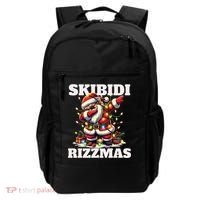 Skibidi Rizzmas Funny Christmas Dab Backpack thumb 0