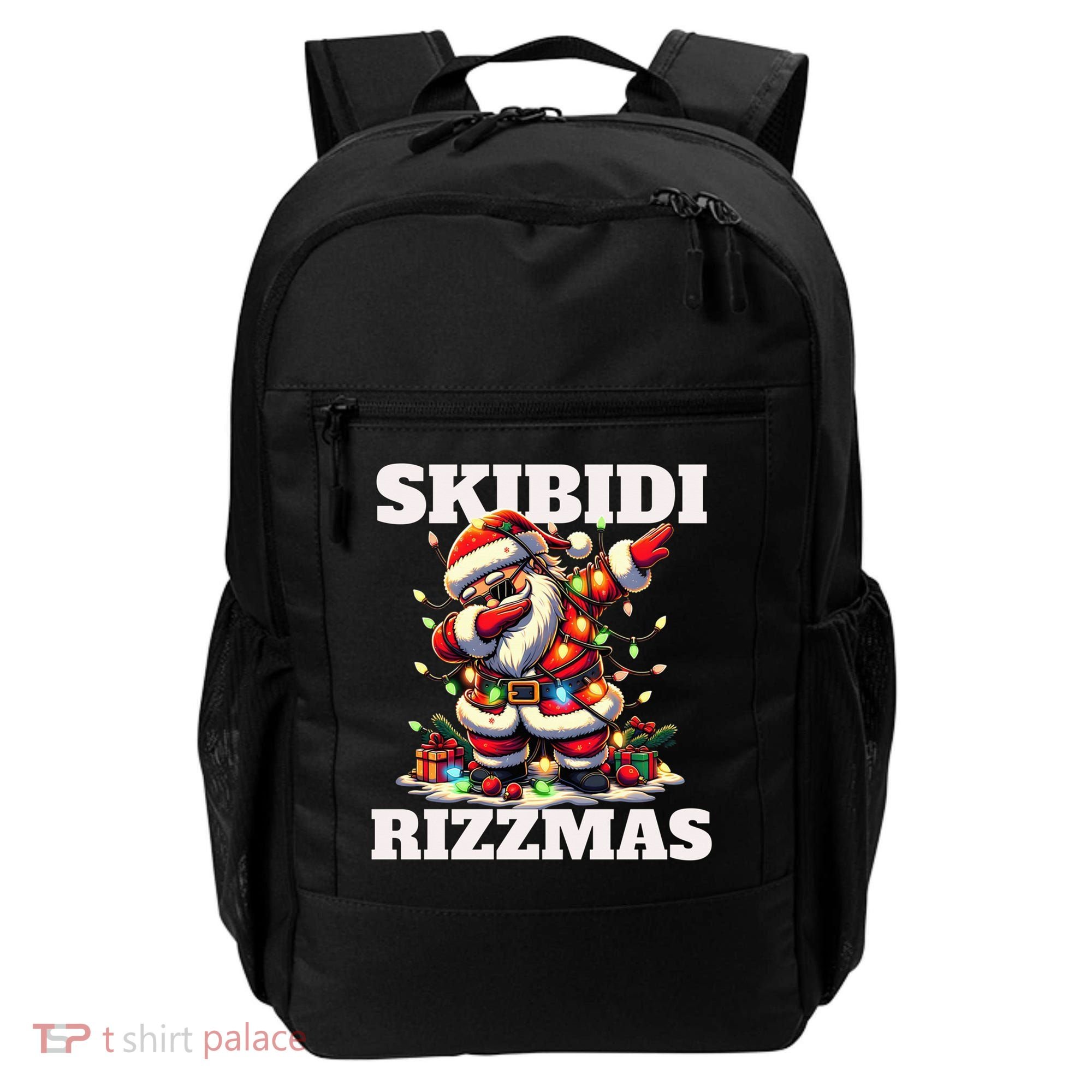 Skibidi Rizzmas Funny Christmas Dab Backpack
