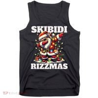 Skibidi Rizzmas Funny Christmas Dab Tank Top thumb 0