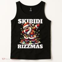 Skibidi Rizzmas Funny Christmas Dab Tank Top thumb 2