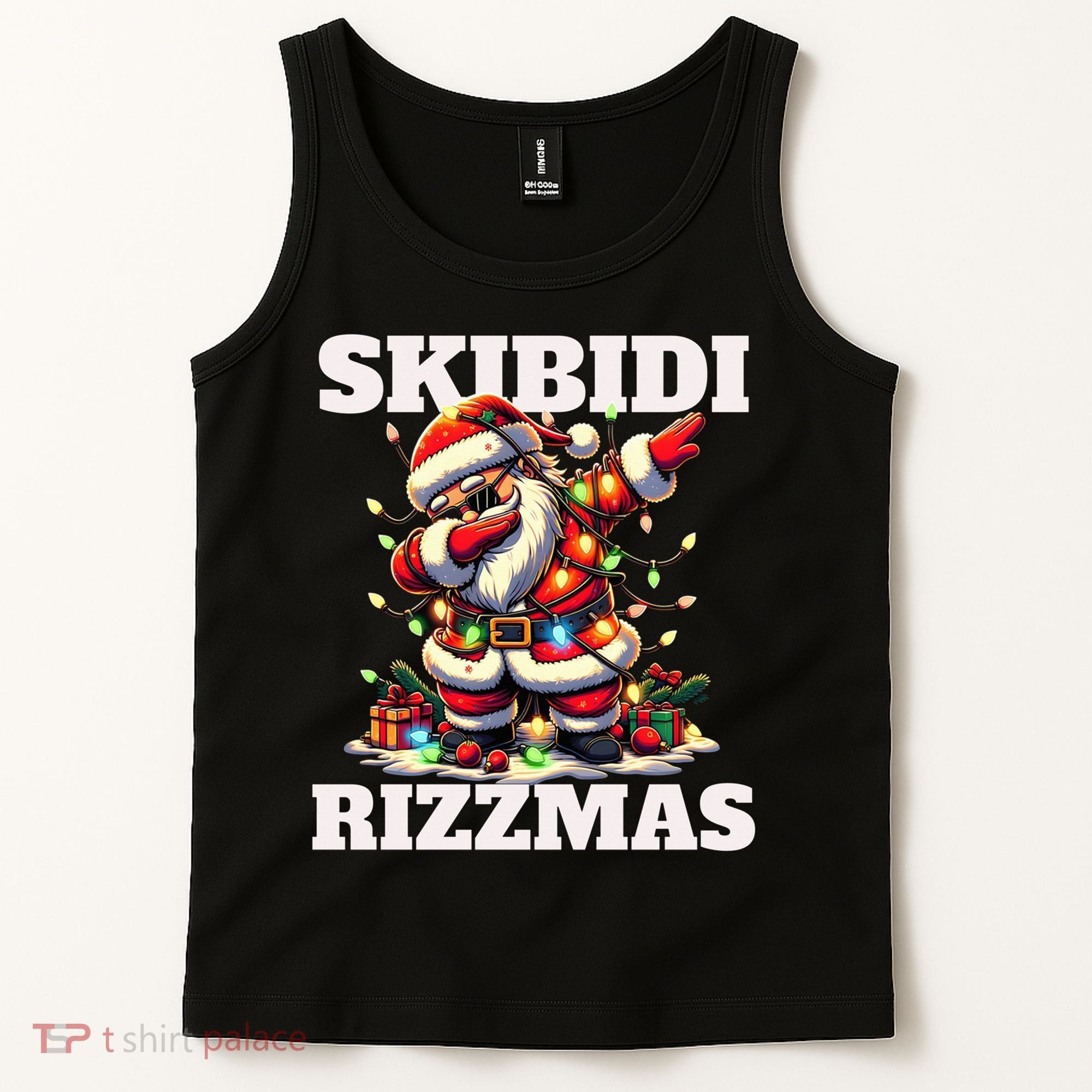 Skibidi Rizzmas Funny Christmas Dab Tank Top
