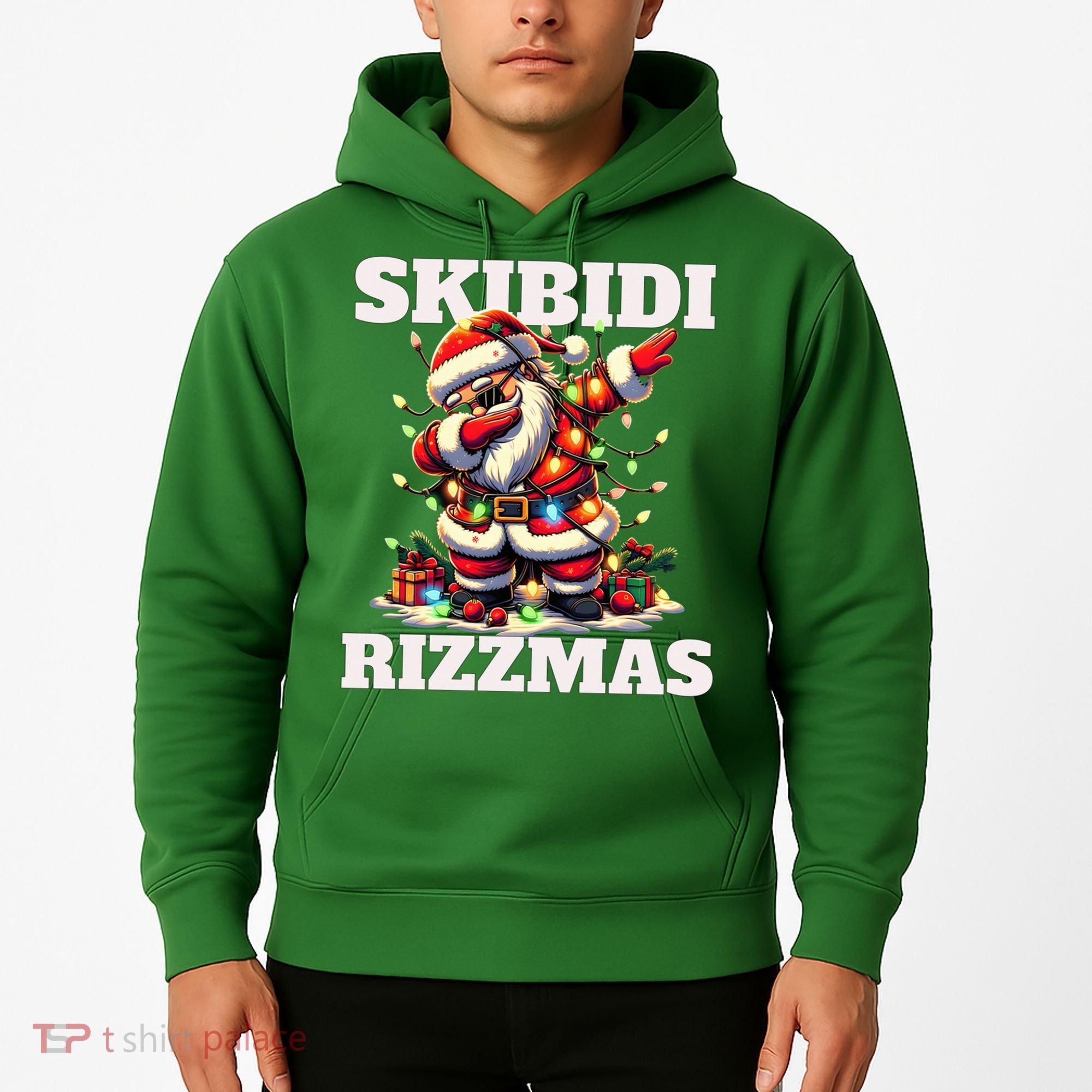 Skibidi Rizzmas Funny Christmas Dab Hoodie