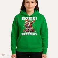 Skibidi Rizzmas Funny Christmas Dab Hoodie thumb 5
