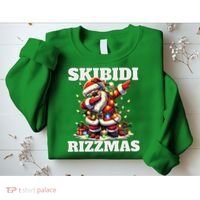 Skibidi Rizzmas Funny Christmas Dab Sweatshirt thumb 2