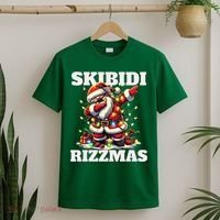 Skibidi Rizzmas Funny Christmas Dab T-Shirt thumb 2