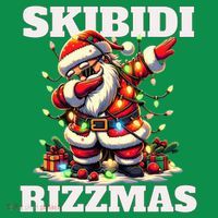 Skibidi Rizzmas Funny Christmas Dab Mousepad thumb 1