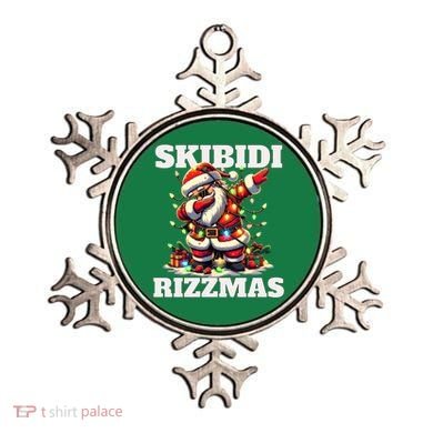Skibidi Rizzmas Funny Christmas Dab Ornament