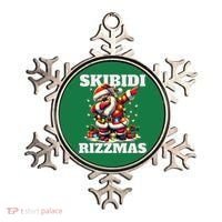 Skibidi Rizzmas Funny Christmas Dab Ornament thumb 0