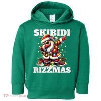 Skibidi Rizzmas Funny Christmas Dab Toddler Hoodie thumb 0