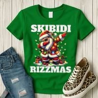 Skibidi Rizzmas Funny Christmas Dab Women's T-Shirt thumb 3