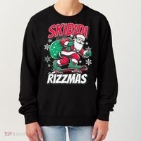 Skibidi Rizzmas Funny Santa Rizz Christmas Women's Sweatshirt thumb 0