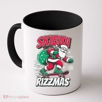 Skibidi Rizzmas Funny Santa Rizz Christmas Coffee Mug thumb 0