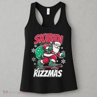 Skibidi Rizzmas Funny Santa Rizz Christmas Women's Tank Top thumb 3