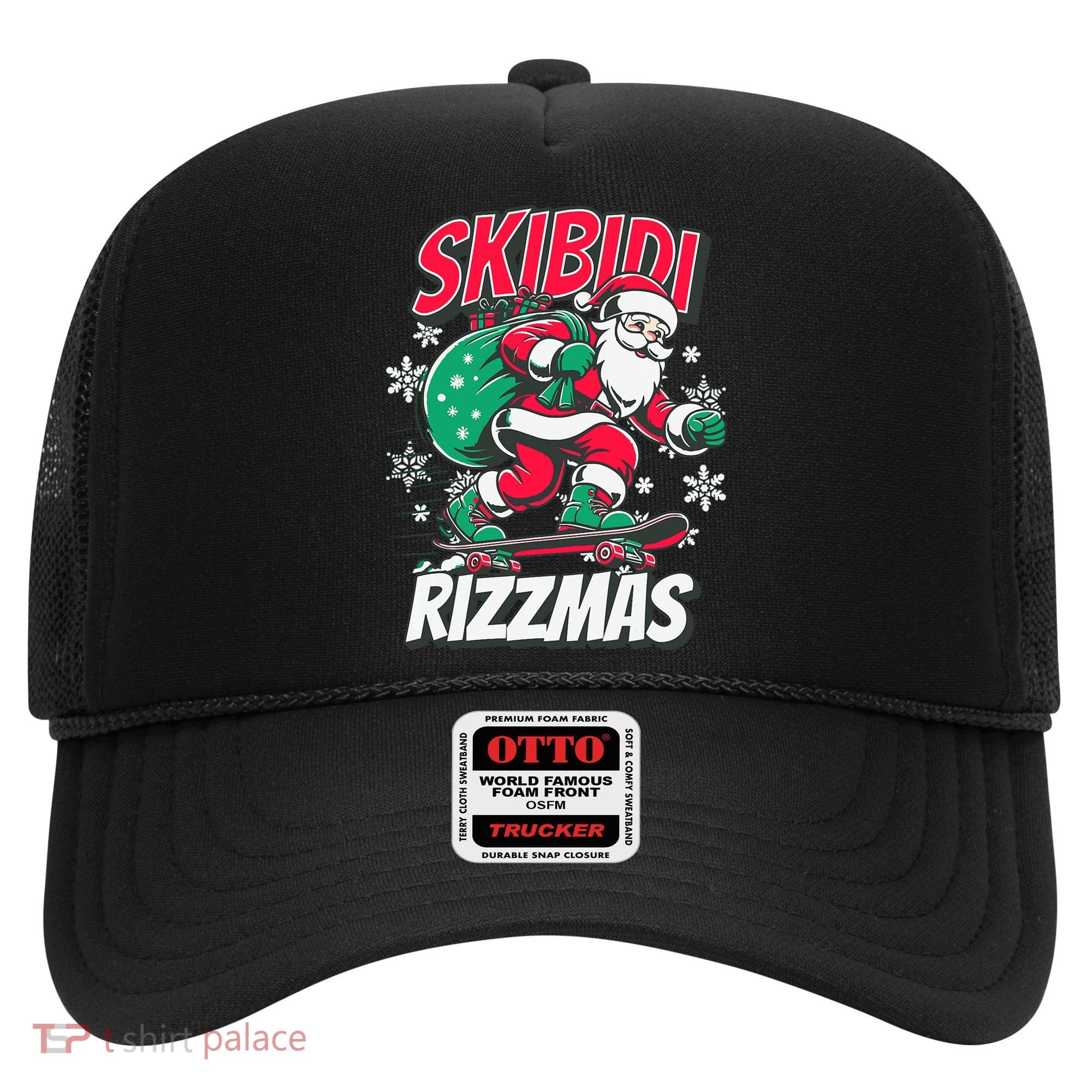 Skibidi Rizzmas Funny Santa Rizz Christmas Hat