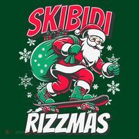Skibidi Rizzmas Funny Santa Rizz Christmas T-Shirt thumb 7
