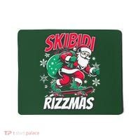 Skibidi Rizzmas Funny Santa Rizz Christmas Mousepad thumb 0