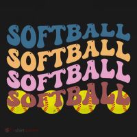 Softball Retro Groovy Sport Lover Coaster thumb 2