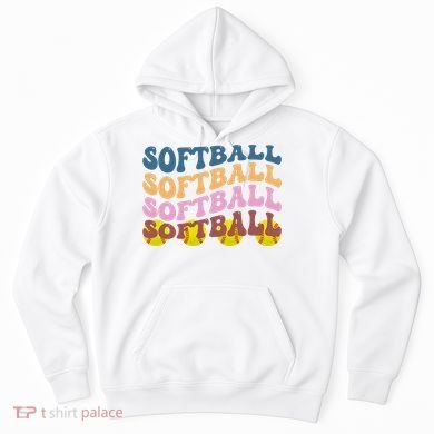 Softball Retro Groovy Sport Lover Hoodie