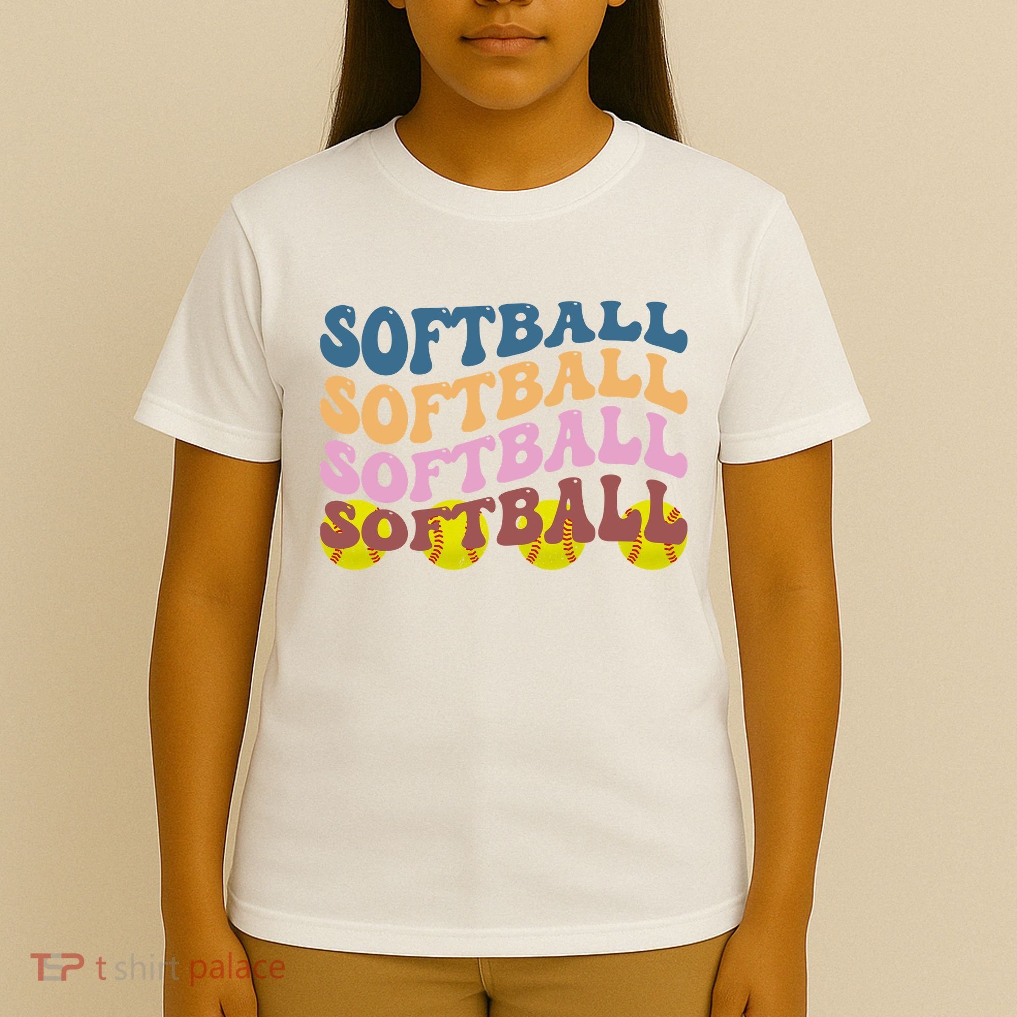 Softball Retro Groovy Sport Lover T-Shirt