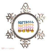 Softball Retro Groovy Sport Lover Ornament thumb 0