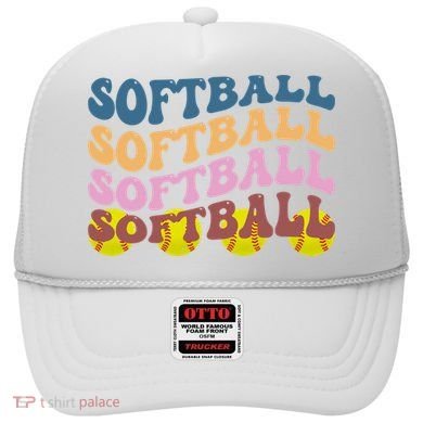 Softball Retro Groovy Sport Lover Hat