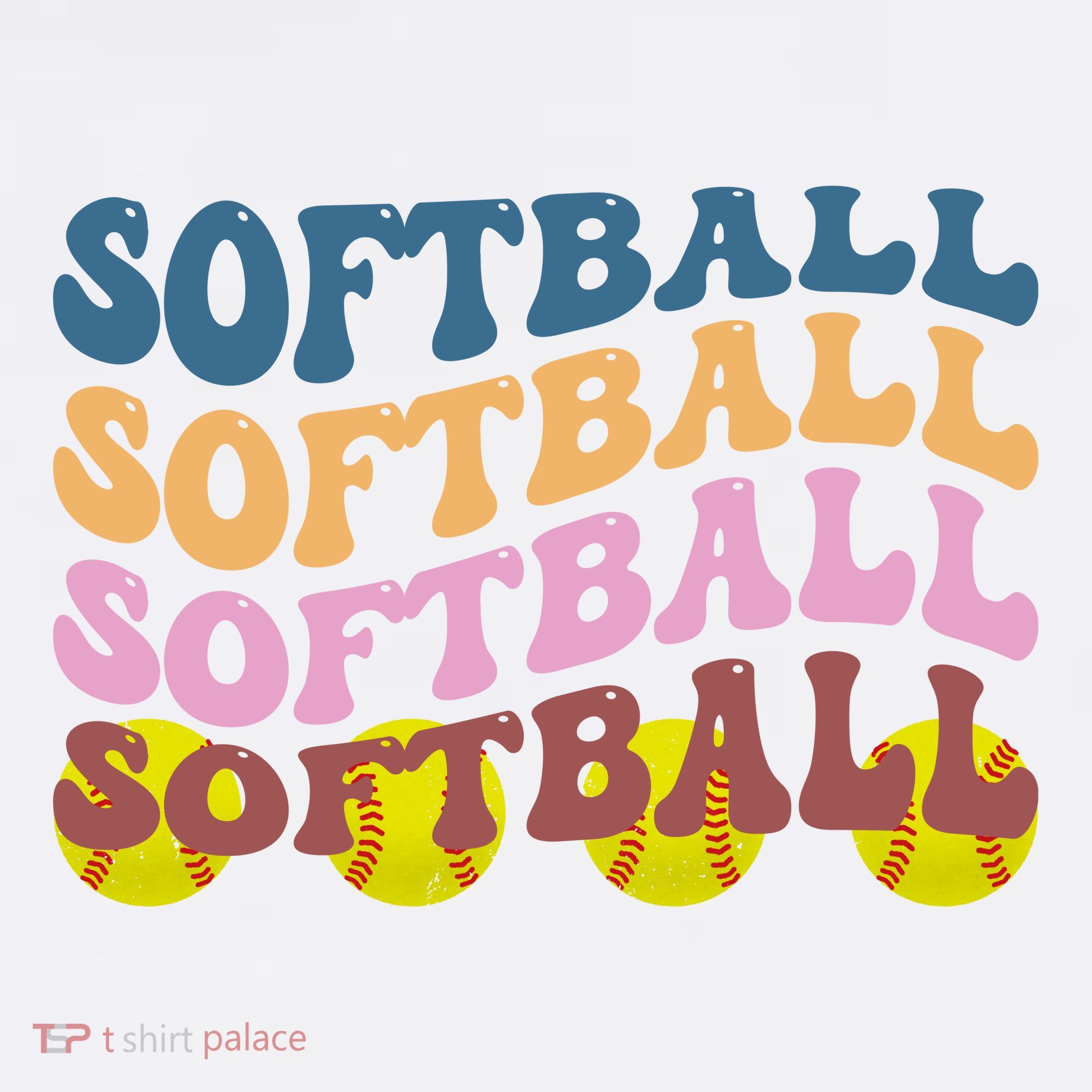 Softball Retro Groovy Sport Lover Kids Sweatshirt