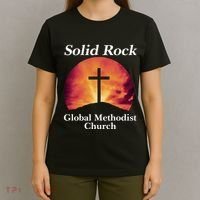 Solid Rock Global Methodist Church Faith T-Shirt thumb 4