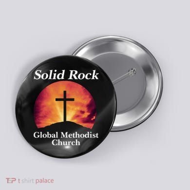 Solid Rock Global Methodist Church Faith Button
