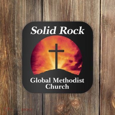 Solid Rock Global Methodist Church Faith Coaster
