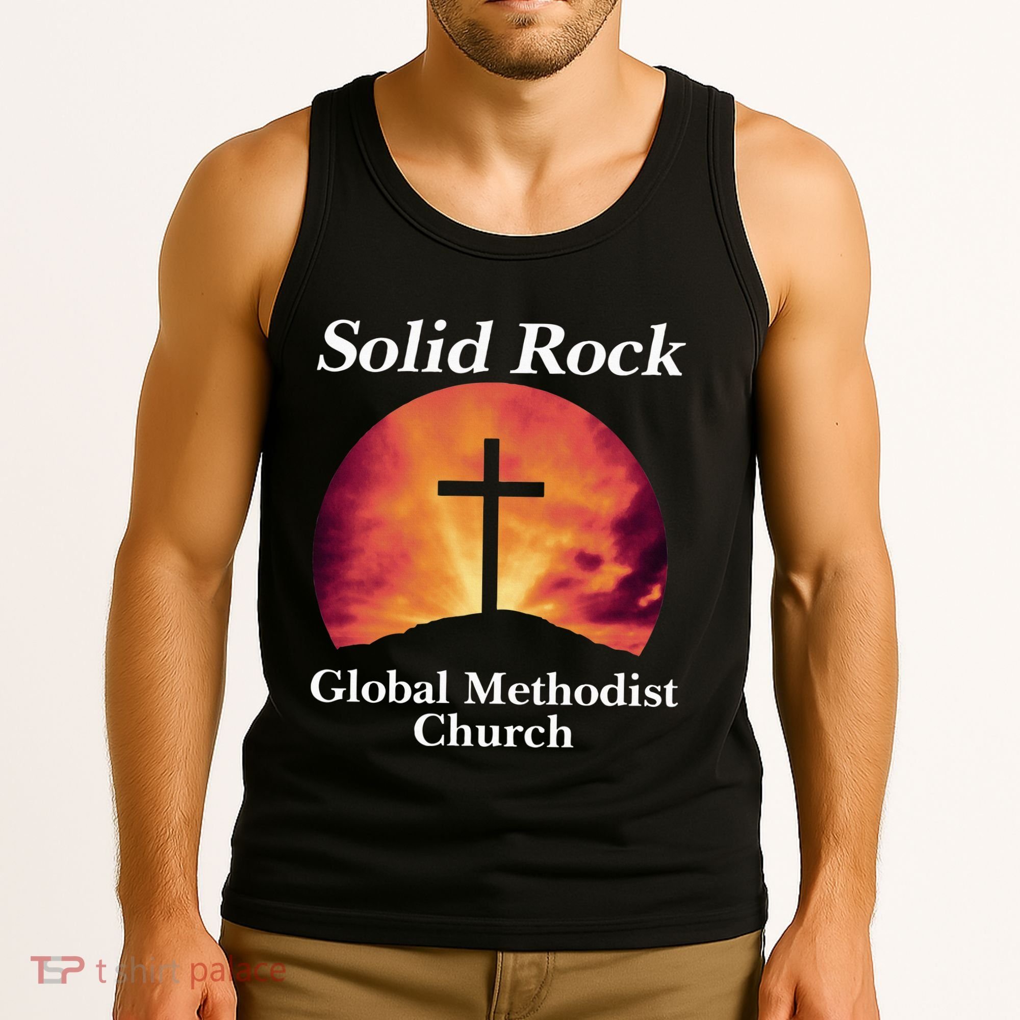 Solid Rock Global Methodist Church Faith Tank Top