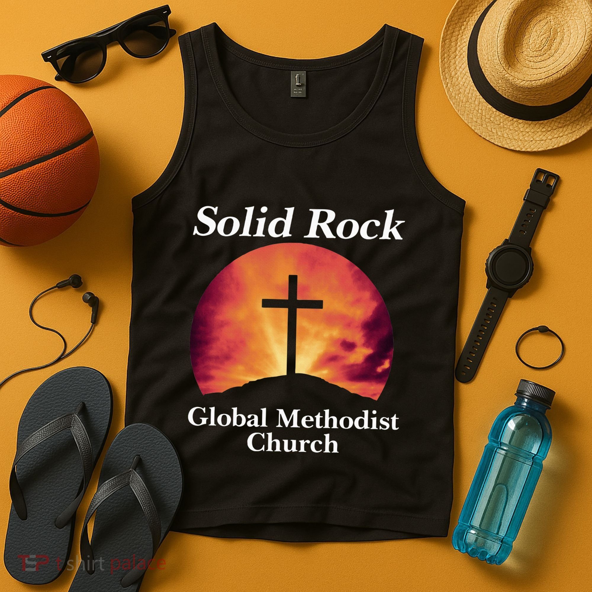Solid Rock Global Methodist Church Faith Tank Top