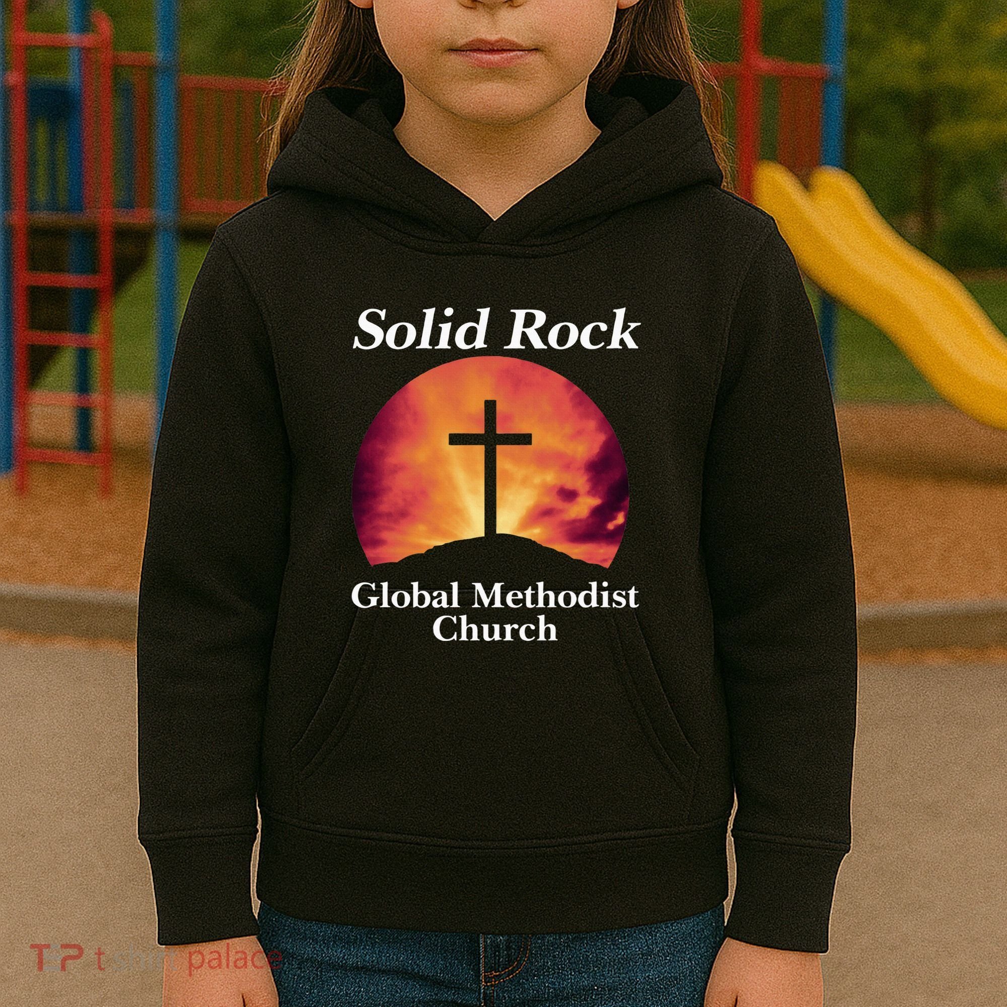 Solid Rock Global Methodist Church Faith Kids Hoodie