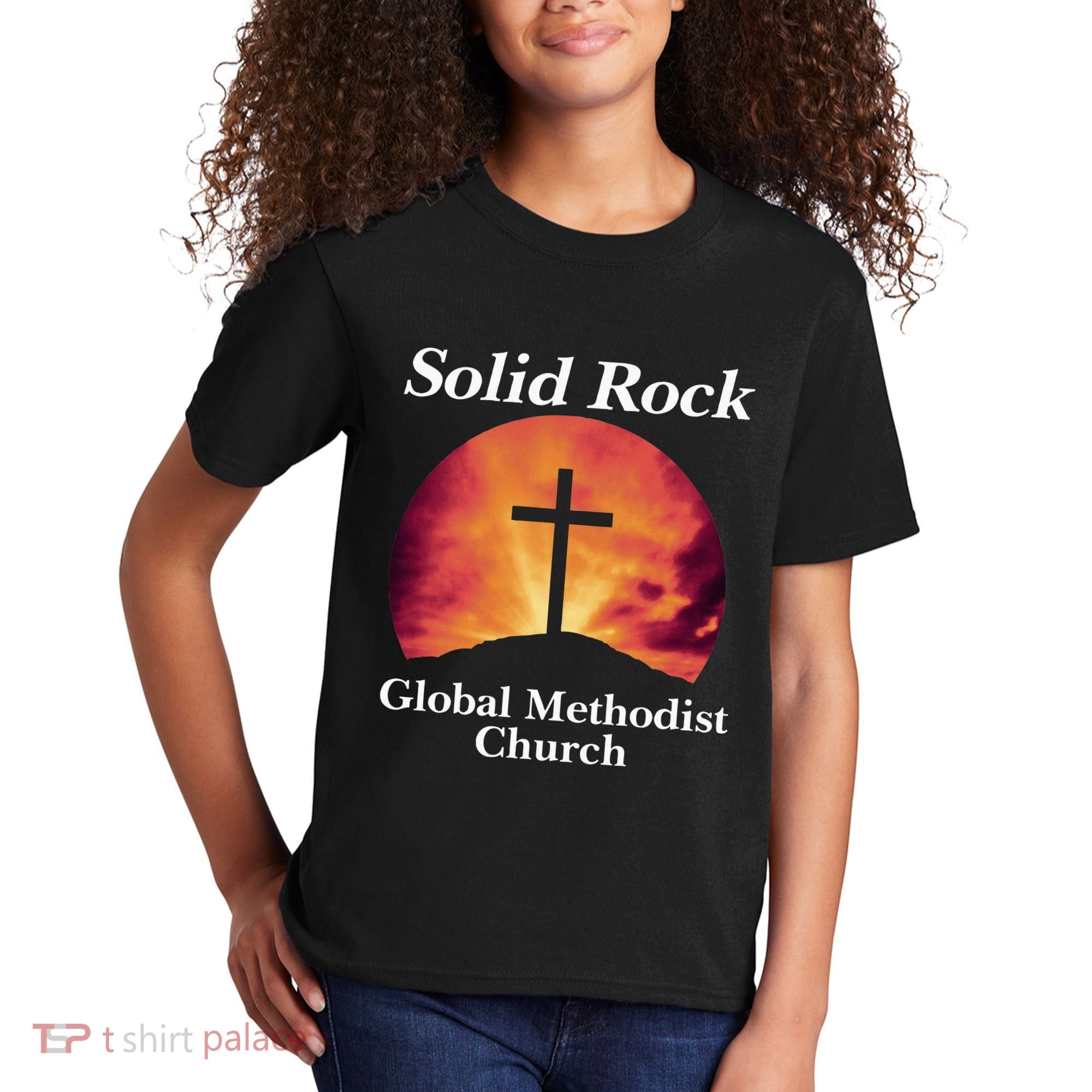 Solid Rock Global Methodist Church Faith Kids T-Shirt